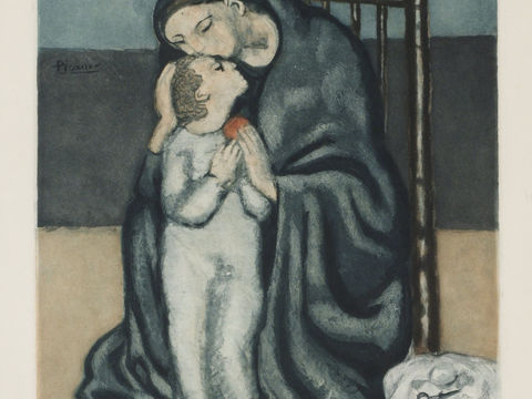  毕加索立体主义绘画作品，现代抽象画，世界经典名画128 