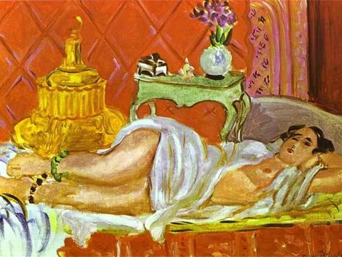  马蒂斯野兽派绘画作品，现代世界经典名画，抽象画078 马蒂斯 