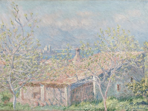 莫奈印象派绘画作品，世界经典名画95安提比斯的园丁之屋 美国