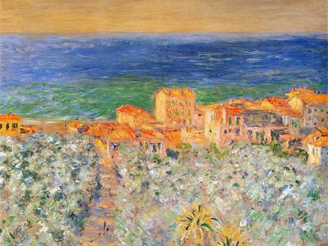 莫奈印象派绘画作品，世界经典名画9Burgo Marina