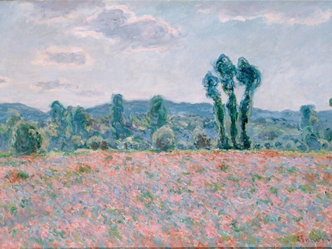 莫奈印象派绘画作品，世界经典名画46Poppy Field