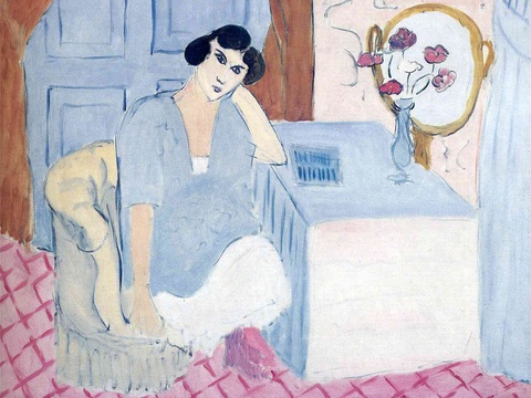  马蒂斯野兽派绘画作品，现代世界经典名画，抽象画210 马蒂斯 