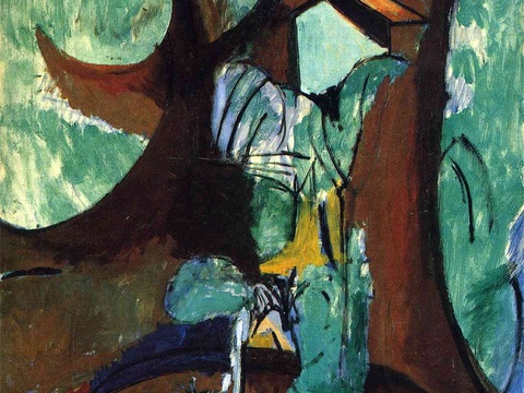 马蒂斯野兽派绘画作品，现代世界经典名画，抽象画355 马蒂斯