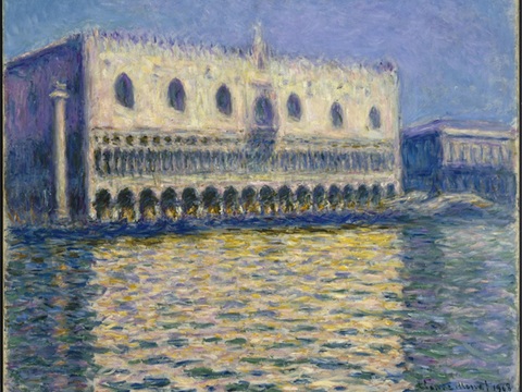 莫奈印象派绘画作品，世界经典名画85The Doges Pa