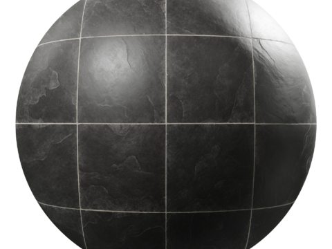 黑色方形板岩原色瓷砖纹理