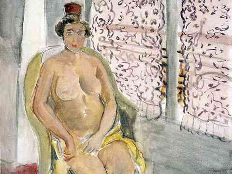  马蒂斯野兽派绘画作品，现代世界经典名画，抽象画125 马蒂斯 