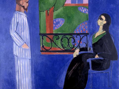  马蒂斯野兽派绘画作品，现代世界经典名画，抽象画005 马蒂斯 