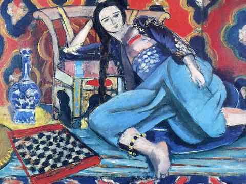  马蒂斯野兽派绘画作品，现代世界经典名画，抽象画267 马蒂斯 