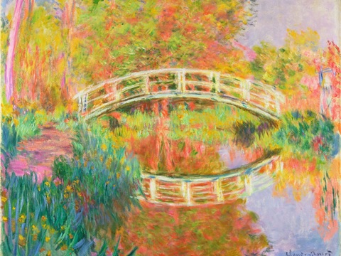 莫奈印象派绘画作品，世界经典名画72- Japanese F