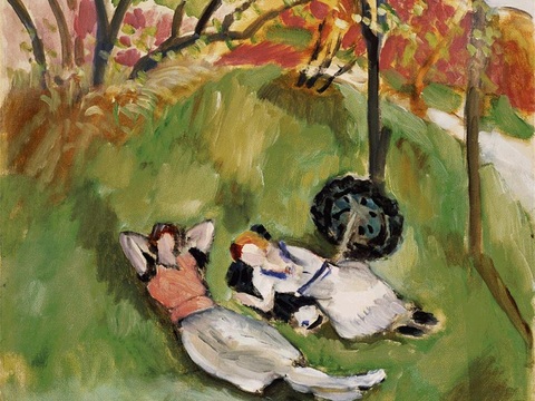 马蒂斯野兽派绘画作品，现代世界经典名画，抽象画015 马蒂斯