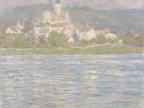 莫奈印象派绘画作品，世界经典名画62Vétheuil, Gr