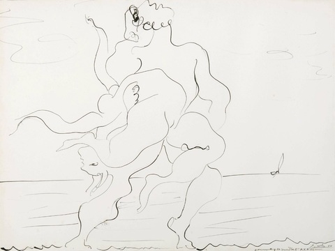  毕加索立体主义绘画作品，现代抽象画，世界经典名画，抽象素描画 