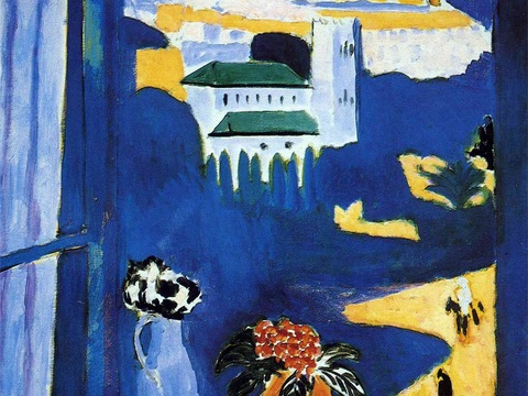 马蒂斯野兽派绘画作品，现代世界经典名画，抽象画371 马蒂斯