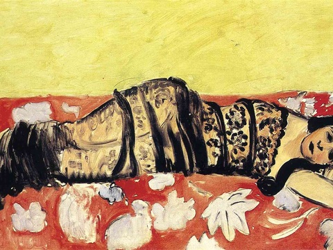  马蒂斯野兽派绘画作品，现代世界经典名画，抽象画164 马蒂斯 
