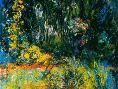 莫奈印象派绘画作品，世界经典名画46Coin du bass