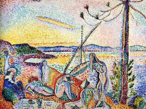  马蒂斯野兽派绘画作品，现代世界经典名画，抽象画286 马蒂斯 