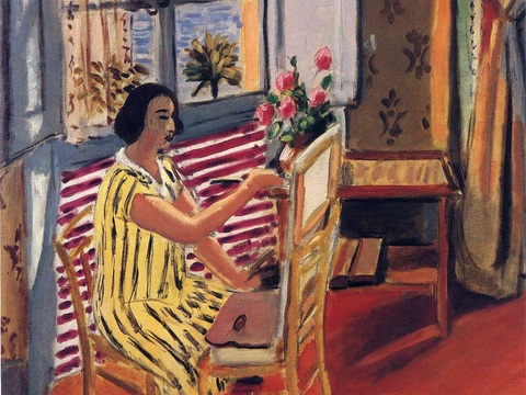 马蒂斯野兽派绘画作品，现代世界经典名画，抽象画234 马蒂斯