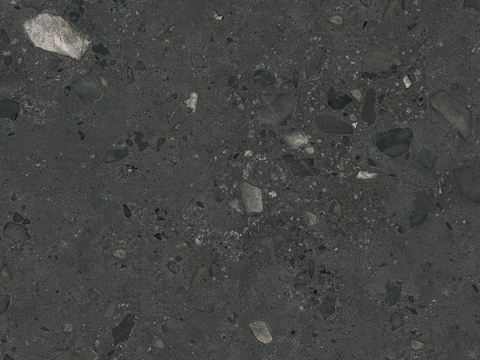 马可波罗瓷砖 威尼斯砾岩黑色 水磨石质感 大理石瓷砖岩板