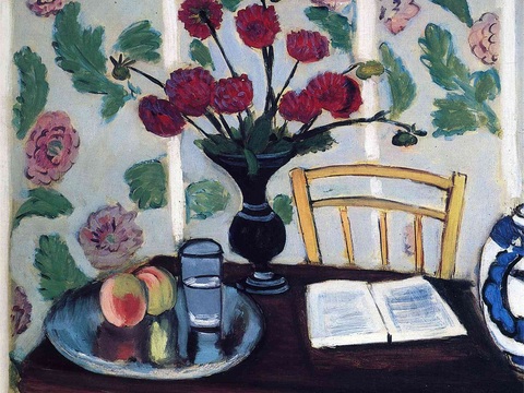  马蒂斯野兽派绘画作品，现代世界经典名画，抽象画466 马蒂斯 