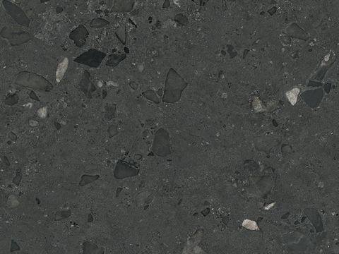 马可波罗瓷砖 威尼斯砾岩黑色 水磨石质感 大理石瓷砖岩板