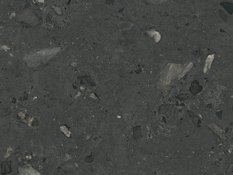 马可波罗瓷砖 威尼斯砾岩黑色 水磨石质感 大理石瓷砖岩板