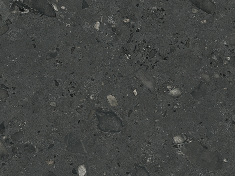 马可波罗瓷砖 威尼斯砾岩黑色 水磨石质感 大理石瓷砖岩板