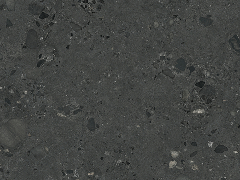 马可波罗瓷砖 威尼斯砾岩黑色 水磨石质感 大理石瓷砖岩板