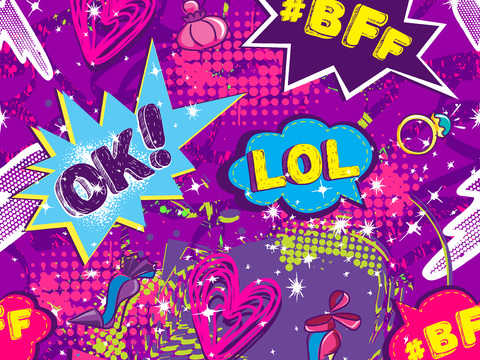 创意动感涂鸦插画89