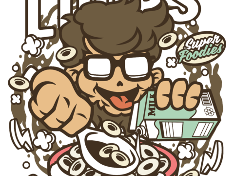 创意卡通潮流涂鸦插画印花87