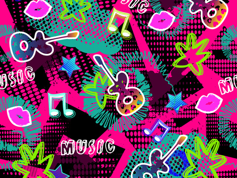  创意动感涂鸦插画82 