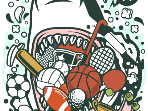  创意卡通潮流涂鸦插画印花174 