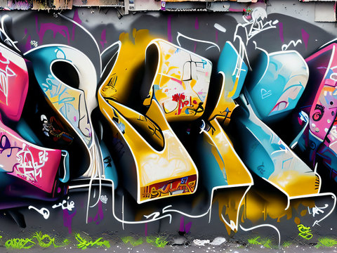  街头涂鸦绘画喷漆墙绘115 
