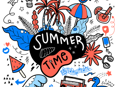 创意可爱卡通涂鸦插画137