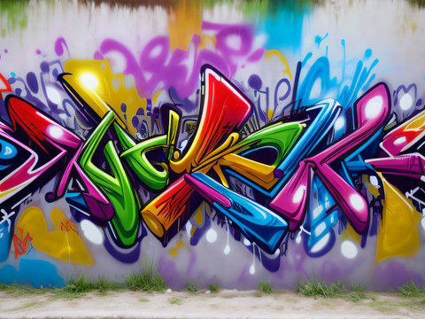  街头涂鸦绘画喷漆墙绘138 