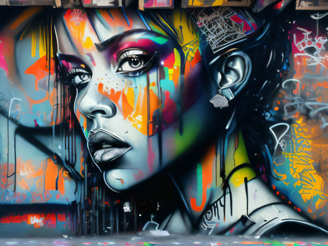 街头涂鸦绘画喷漆墙绘181