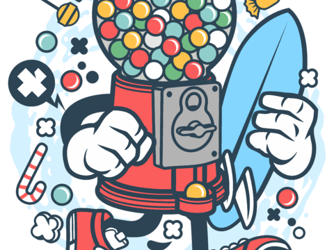 创意卡通潮流涂鸦插画印花32