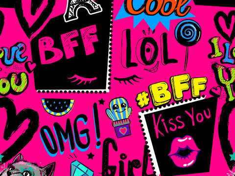  创意动感涂鸦插画96 