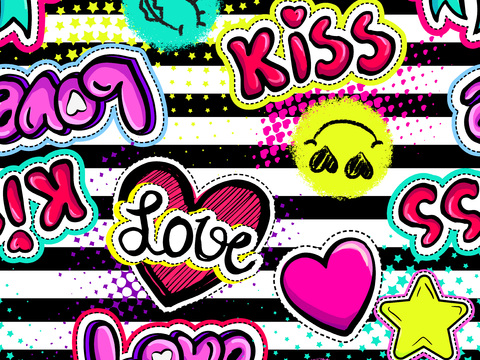 创意动感涂鸦插画92