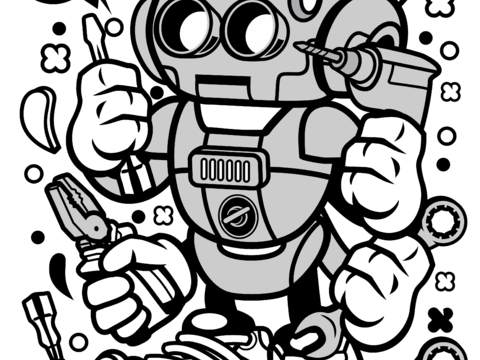  创意卡通潮流涂鸦插画印花160 