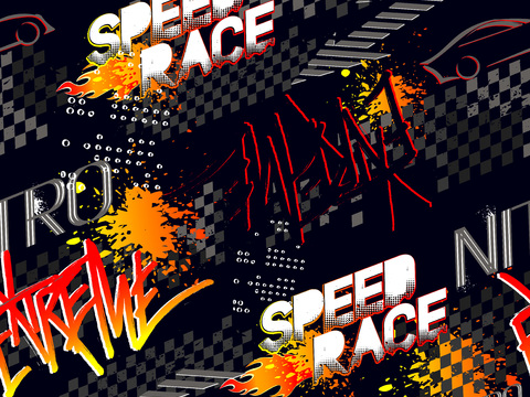 创意动感涂鸦插画77