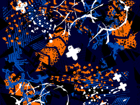  创意动感涂鸦插画112 