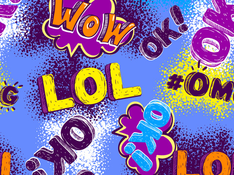  创意动感涂鸦插画93 