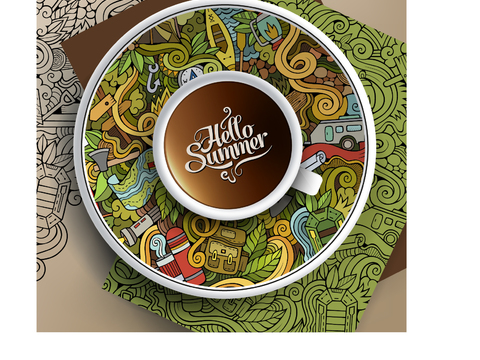 潮流缠绕涂鸦插画6