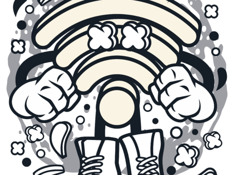 创意卡通潮流涂鸦插画印花214