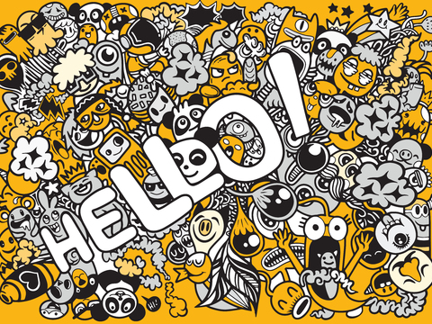 创意可爱卡通涂鸦插画178