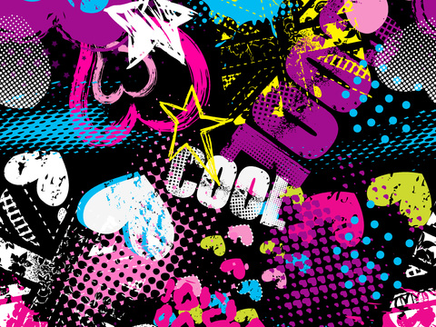 创意动感涂鸦插画90