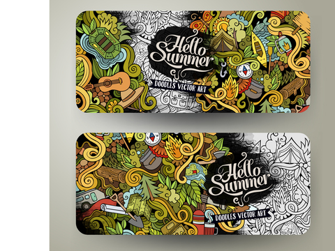 潮流缠绕涂鸦插画10