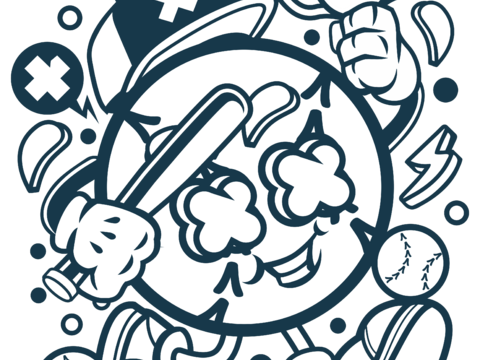 创意卡通潮流涂鸦插画印花10