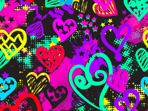 创意动感涂鸦插画75