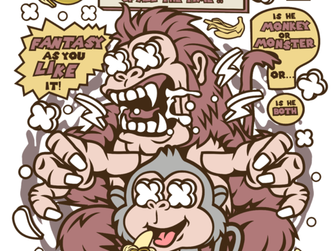 创意卡通潮流涂鸦插画印花94